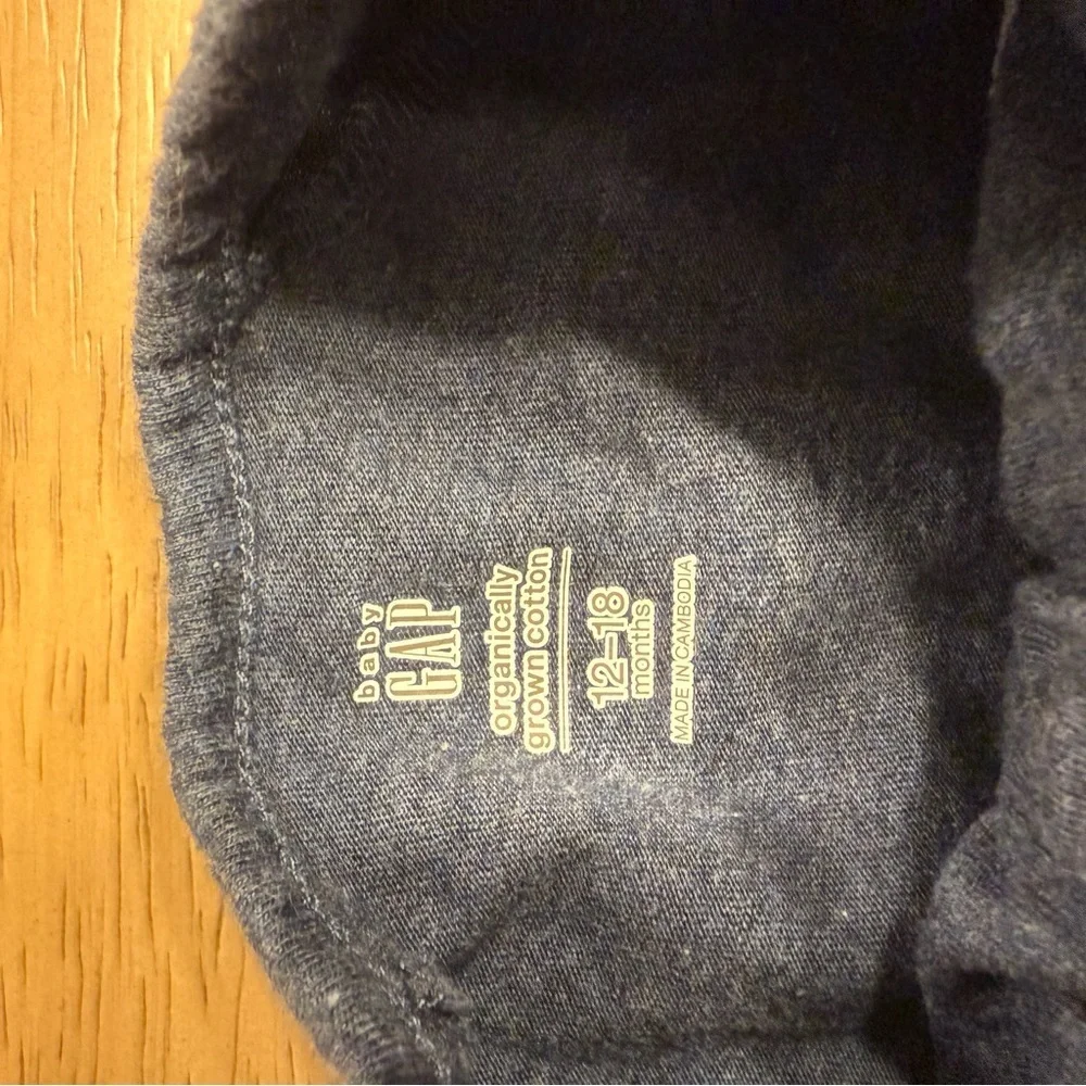GAP blue pajama set 12-18M - Picture 4 of 6